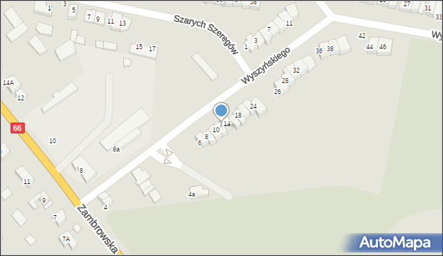 Wysokie Mazowieckie, Wyszyńskiego Stefana, ks. kard., 12, mapa Wysokie Mazowieckie