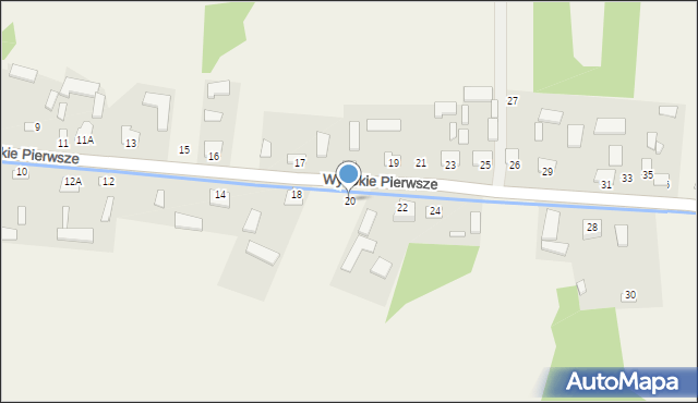 Wysokie Pierwsze, Wysokie Pierwsze, 20, mapa Wysokie Pierwsze
