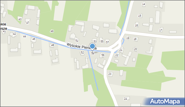 Wysokie Pierwsze, Wysokie Pierwsze, 54, mapa Wysokie Pierwsze