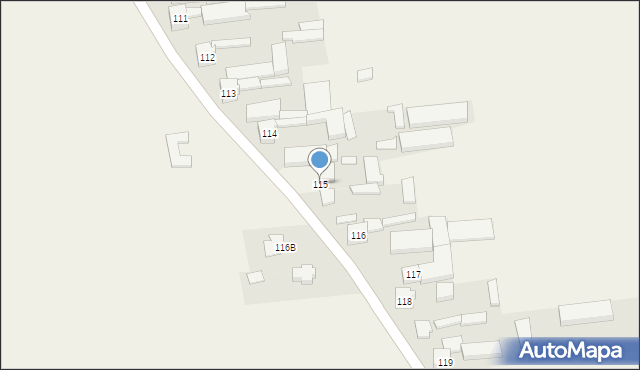 Wysokienice, Wysokienice, 115, mapa Wysokienice