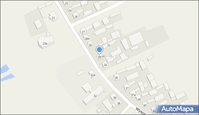Wysokienice, Wysokienice, 33, mapa Wysokienice