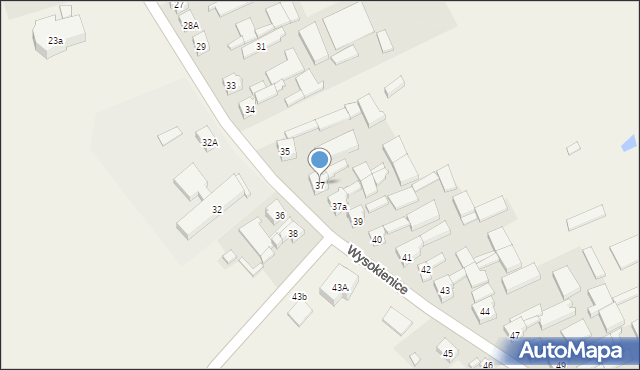 Wysokienice, Wysokienice, 37, mapa Wysokienice
