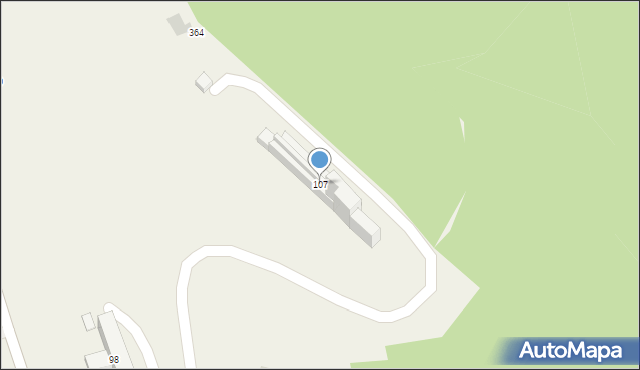 Wysowa-Zdrój, Wysowa-Zdrój, 107, mapa Wysowa-Zdrój