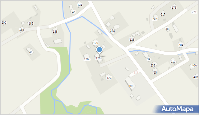 Wysowa-Zdrój, Wysowa-Zdrój, 126A, mapa Wysowa-Zdrój