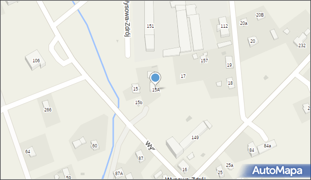 Wysowa-Zdrój, Wysowa-Zdrój, 15A, mapa Wysowa-Zdrój