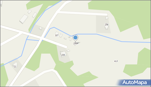 Wysowa-Zdrój, Wysowa-Zdrój, 206A, mapa Wysowa-Zdrój