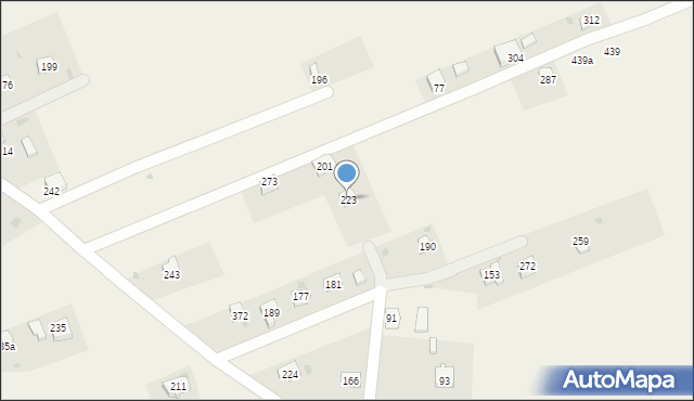Wysowa-Zdrój, Wysowa-Zdrój, 223, mapa Wysowa-Zdrój