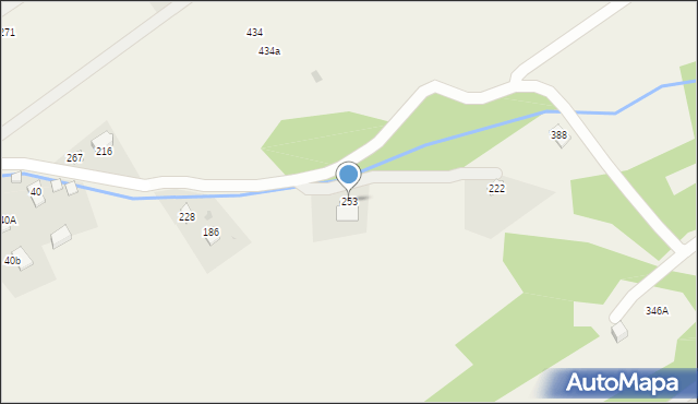 Wysowa-Zdrój, Wysowa-Zdrój, 253, mapa Wysowa-Zdrój