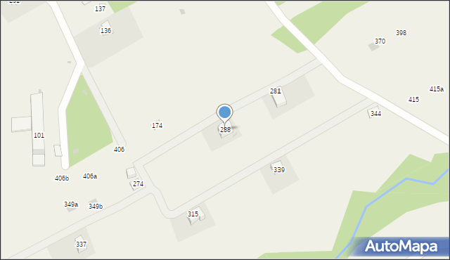 Wysowa-Zdrój, Wysowa-Zdrój, 288, mapa Wysowa-Zdrój