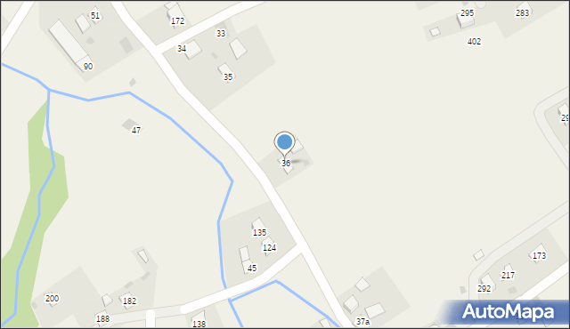 Wysowa-Zdrój, Wysowa-Zdrój, 36, mapa Wysowa-Zdrój