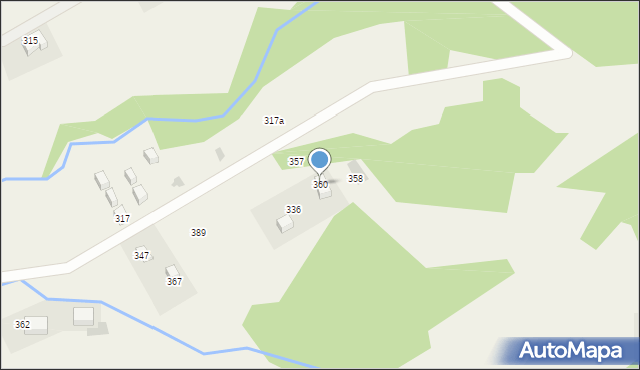 Wysowa-Zdrój, Wysowa-Zdrój, 360, mapa Wysowa-Zdrój