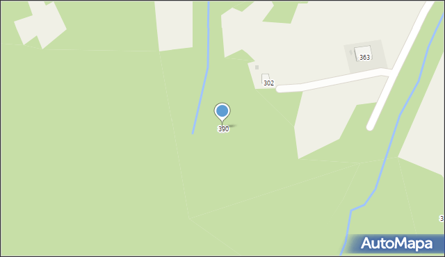 Wysowa-Zdrój, Wysowa-Zdrój, 390, mapa Wysowa-Zdrój