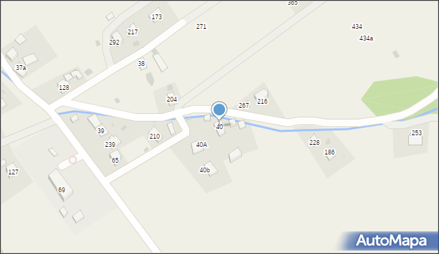 Wysowa-Zdrój, Wysowa-Zdrój, 40, mapa Wysowa-Zdrój