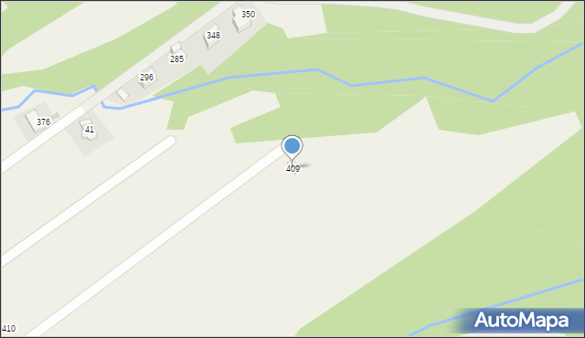 Wysowa-Zdrój, Wysowa-Zdrój, 409, mapa Wysowa-Zdrój