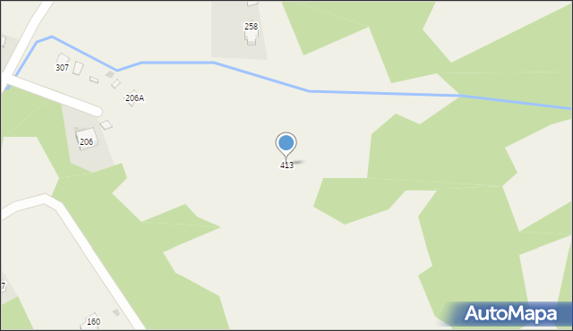 Wysowa-Zdrój, Wysowa-Zdrój, 413, mapa Wysowa-Zdrój