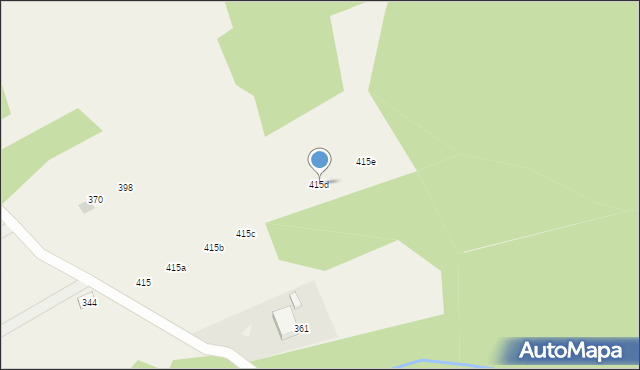 Wysowa-Zdrój, Wysowa-Zdrój, 415d, mapa Wysowa-Zdrój