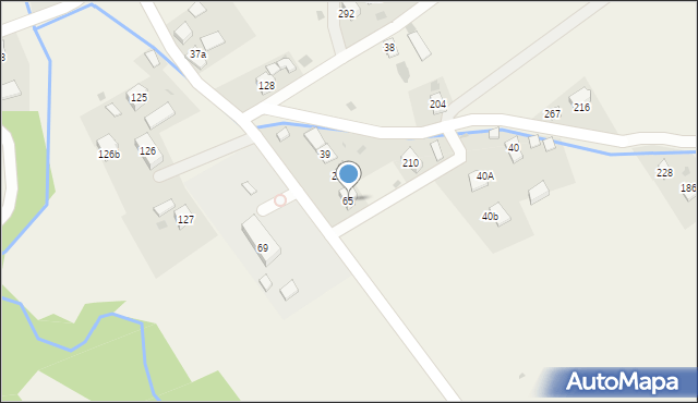 Wysowa-Zdrój, Wysowa-Zdrój, 65, mapa Wysowa-Zdrój