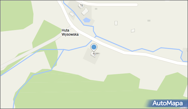 Wysowa-Zdrój, Wysowa-Zdrój, 73, mapa Wysowa-Zdrój