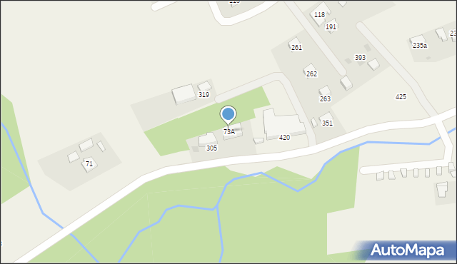 Wysowa-Zdrój, Wysowa-Zdrój, 73A, mapa Wysowa-Zdrój
