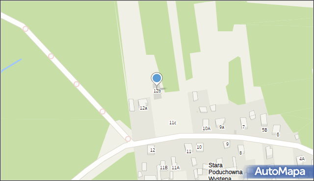 Występa, Występa, 12b, mapa Występa