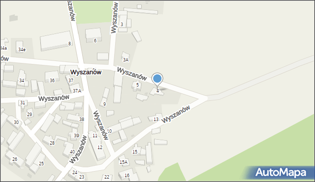Wyszanów, Wyszanów, 4, mapa Wyszanów