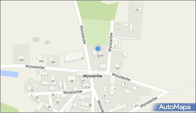 Wyszanów, Wyszanów, 6, mapa Wyszanów