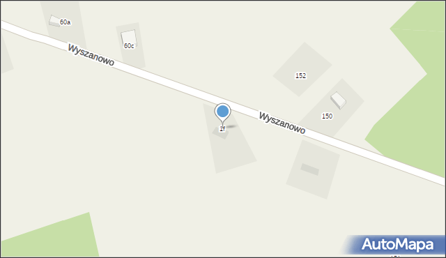Wyszanowo, Wyszanowo, 1f, mapa Wyszanowo