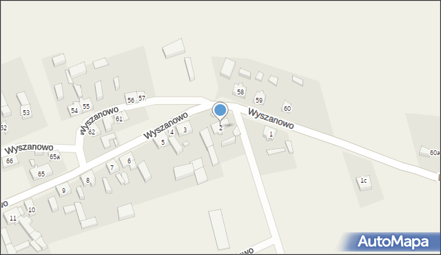 Wyszanowo, Wyszanowo, 2, mapa Wyszanowo