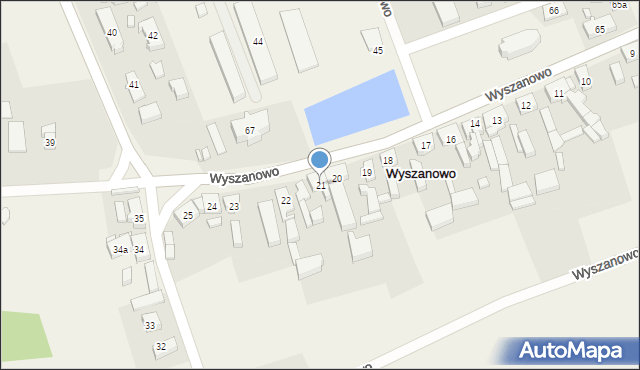 Wyszanowo, Wyszanowo, 21, mapa Wyszanowo