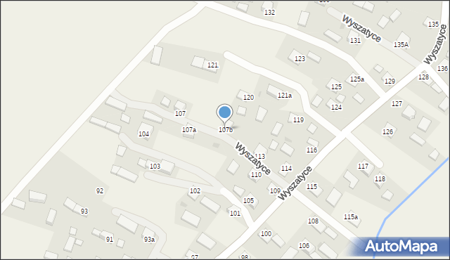Wyszatyce, Wyszatyce, 107b, mapa Wyszatyce