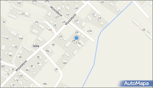 Wyszatyce, Wyszatyce, 111, mapa Wyszatyce