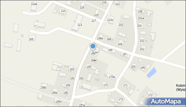 Wyszatyce, Wyszatyce, 164, mapa Wyszatyce