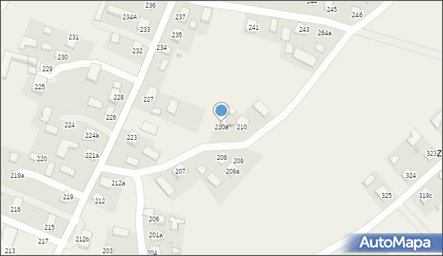 Wyszatyce, Wyszatyce, 210a, mapa Wyszatyce