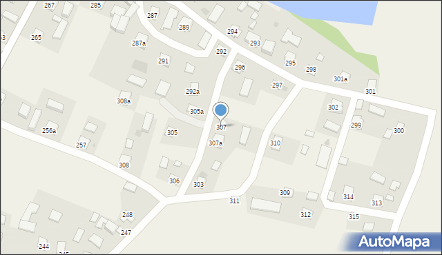 Wyszatyce, Wyszatyce, 307, mapa Wyszatyce