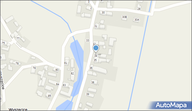 Wyszęcice, Wyszęcice, 34, mapa Wyszęcice