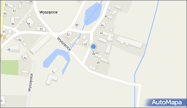 Wyszęcice, Wyszęcice, 44, mapa Wyszęcice