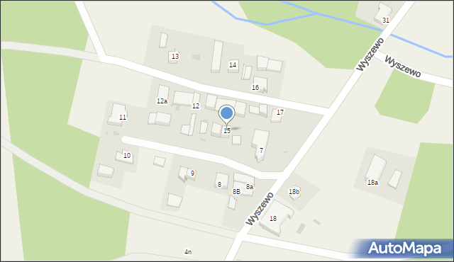 Wyszewo, Wyszewo, 15, mapa Wyszewo
