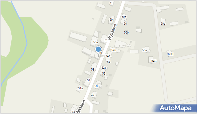 Wyszewo, Wyszewo, 55b, mapa Wyszewo