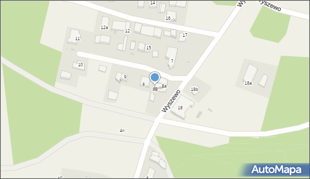 Wyszewo, Wyszewo, 8B, mapa Wyszewo