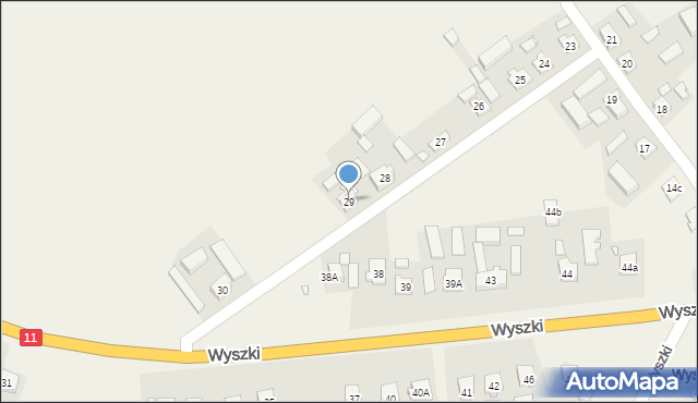 Wyszki, Wyszki, 29, mapa Wyszki