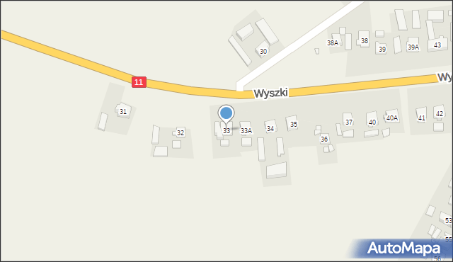 Wyszki, Wyszki, 33, mapa Wyszki