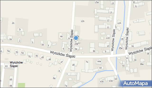 Wyszków Śląski, Wyszków Śląski, 10a, mapa Wyszków Śląski