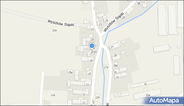 Wyszków Śląski, Wyszków Śląski, 17, mapa Wyszków Śląski