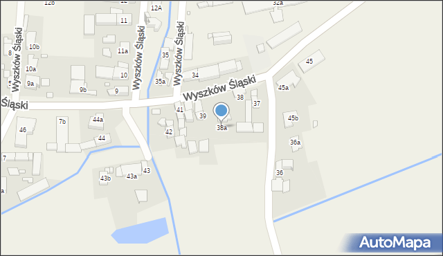 Wyszków Śląski, Wyszków Śląski, 38a, mapa Wyszków Śląski
