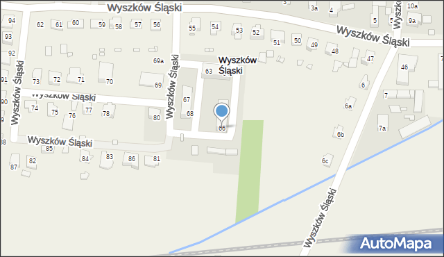 Wyszków Śląski, Wyszków Śląski, 66, mapa Wyszków Śląski