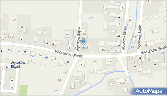 Wyszków Śląski, Wyszków Śląski, 9a, mapa Wyszków Śląski