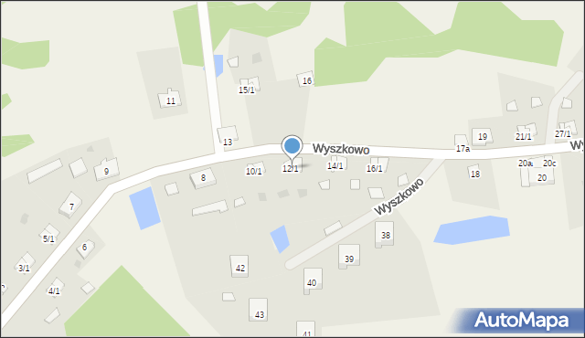 Wyszkowo, Wyszkowo, 12/1, mapa Wyszkowo