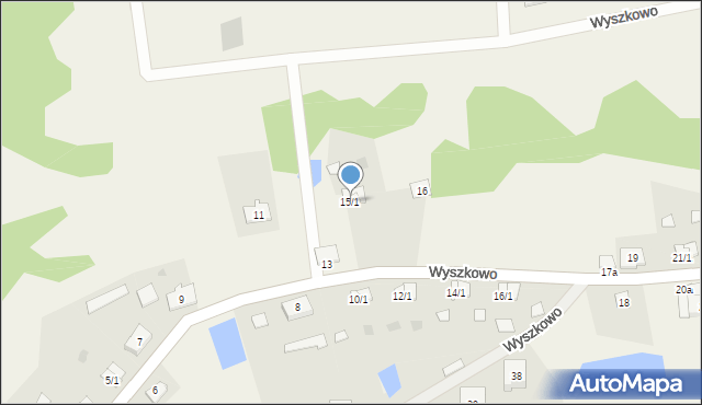Wyszkowo, Wyszkowo, 15/1, mapa Wyszkowo