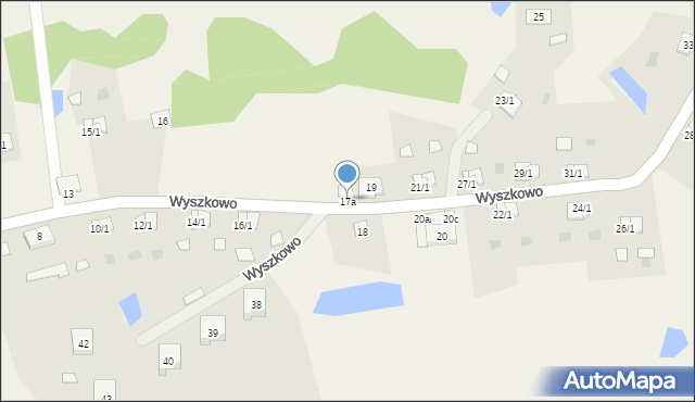 Wyszkowo, Wyszkowo, 17a, mapa Wyszkowo