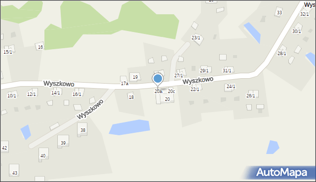 Wyszkowo, Wyszkowo, 20a, mapa Wyszkowo